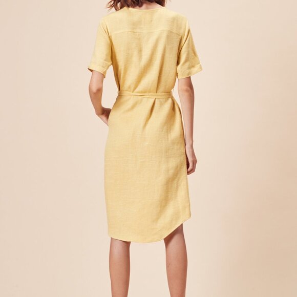 Stil LA Amaya linen dress size in yellow - Picture 4 of 9